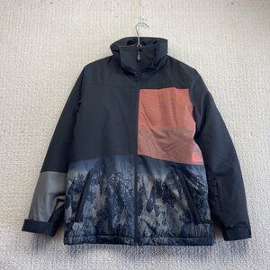 QUICKSILVER Dry Flight Tech 10K Snowboard Ski Jacket Boys XL / 16 Mountain AOP
